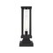 Z-Lite Glenwood 1 Light Outdoor Pier Mounted Fixture, Black & Clear 586PHMS-SQPM-BK - alternate 6